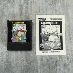 Ex. Rare ColecoVision Homebrew Steamroller David Rolfe 2000 Retrotopia W Manual